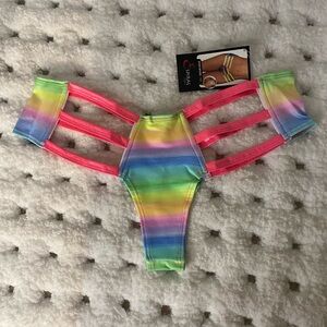 (3) pieces Expiration Lingerie Neon Glow Under Black Light Panties